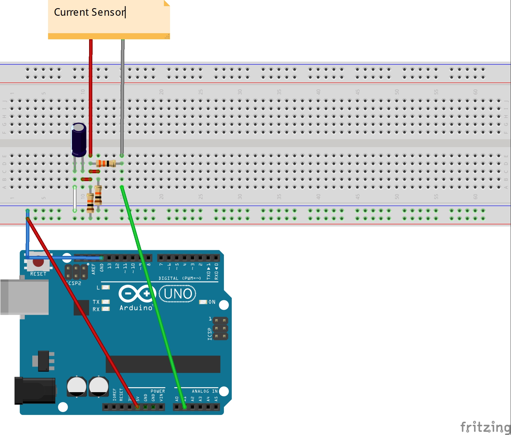 invasive current sensor – SENSING THE CITY Circuit Diagram